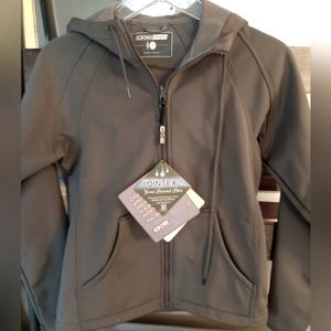 Cx2 Sport Jacket hooded wind water resistant size XS in Grey